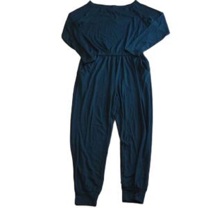 Pretty Garden Dark Green Jogger Jumpsuit Size Medium US 8-10